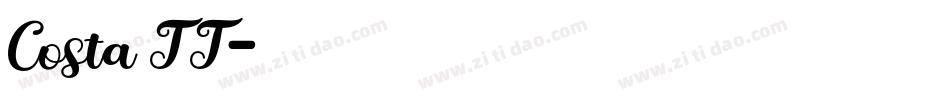 Costa TT字体转换